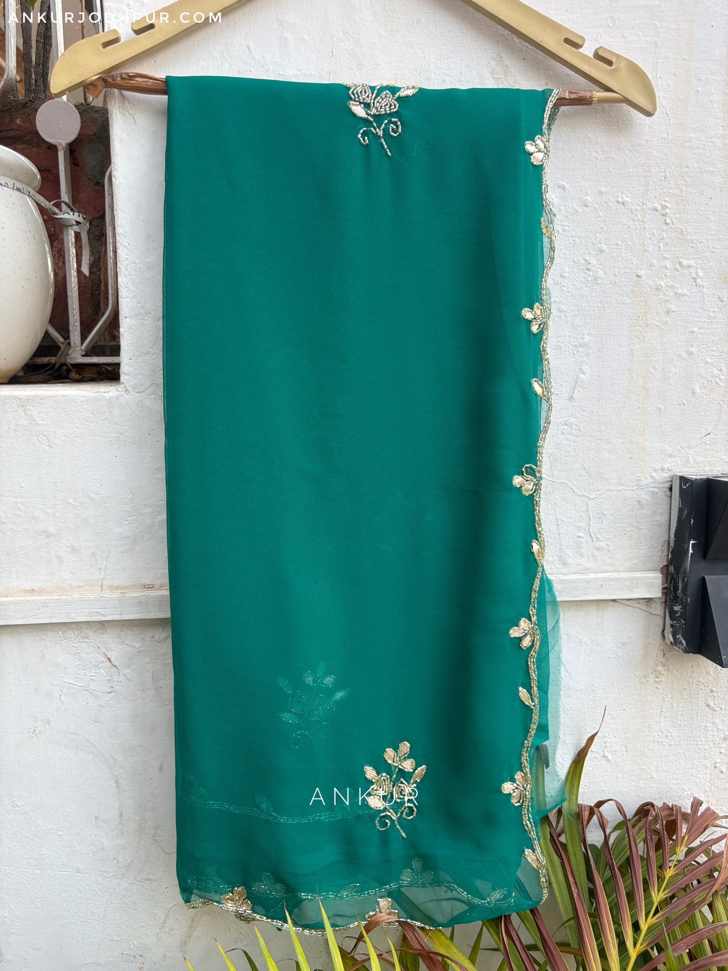 Sea Green Flower buti Cut-dana Suhani 2.0