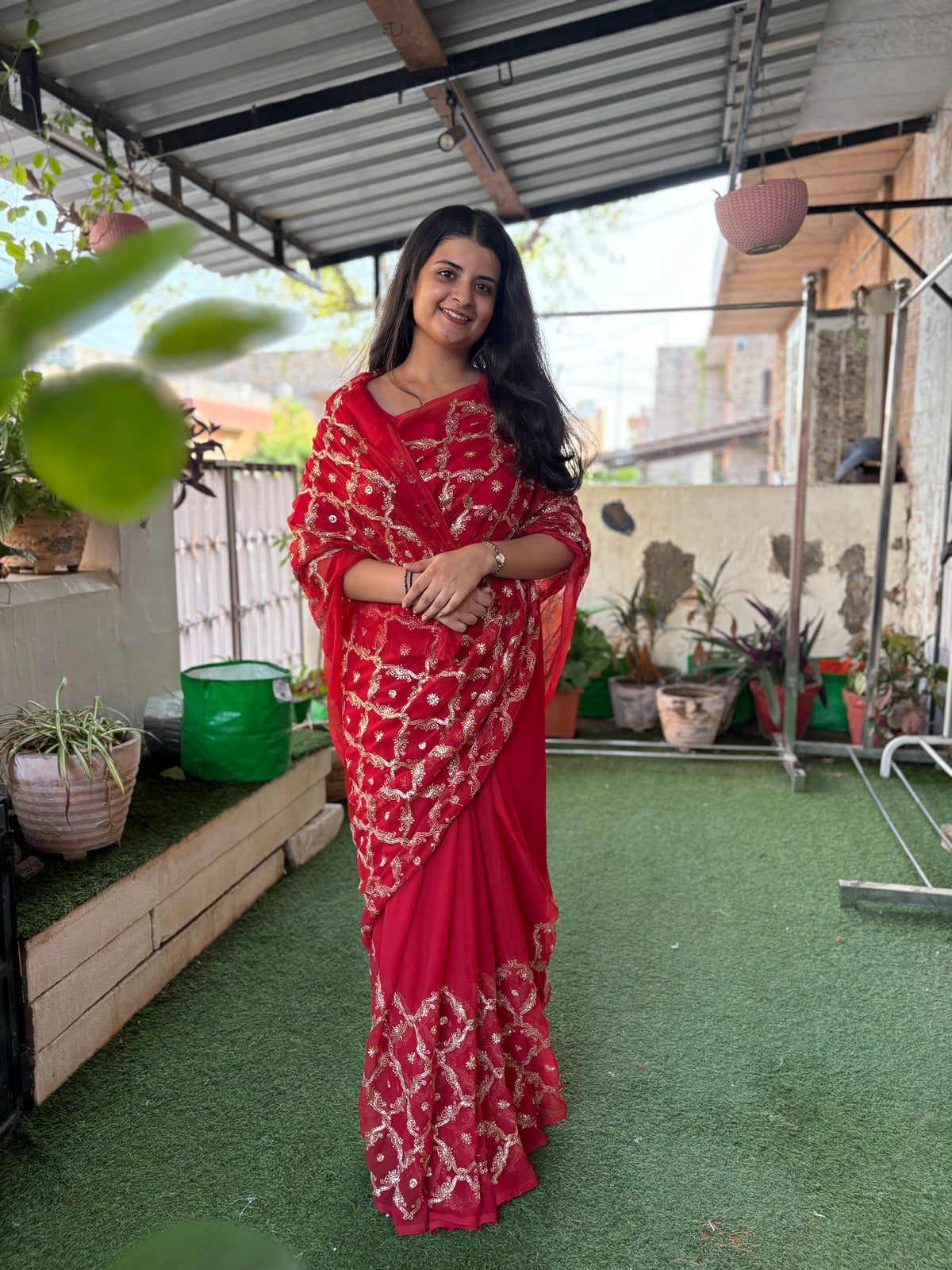 Red Single Shade Yamini