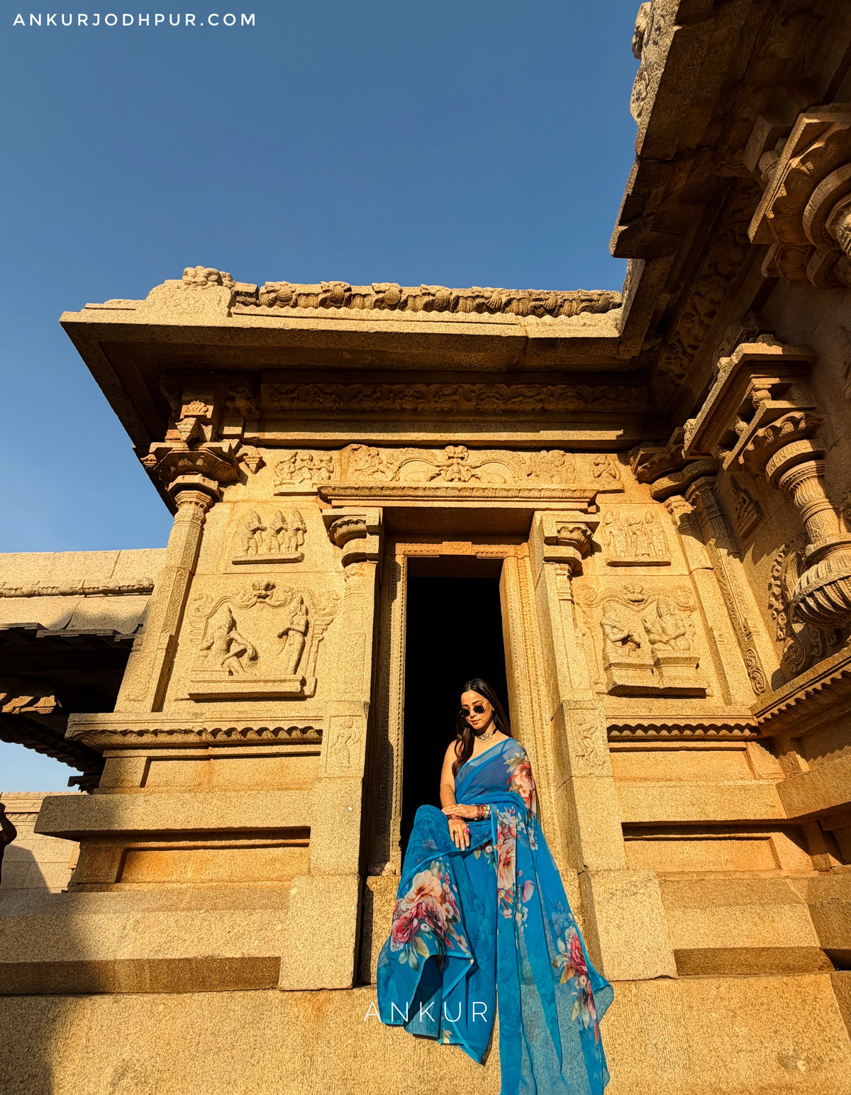 New Blue Vintage Isha Chiffon