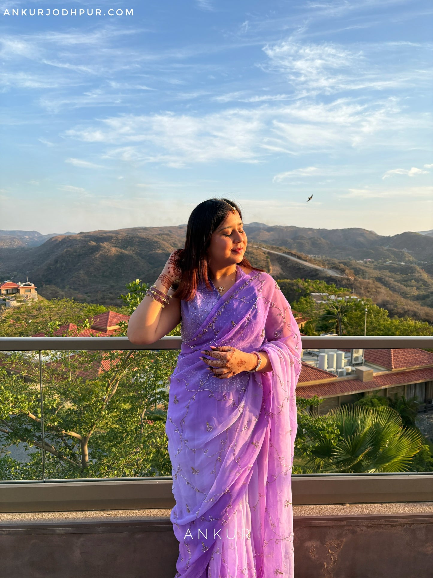 Rajkumari Violet cut dana Suhani
