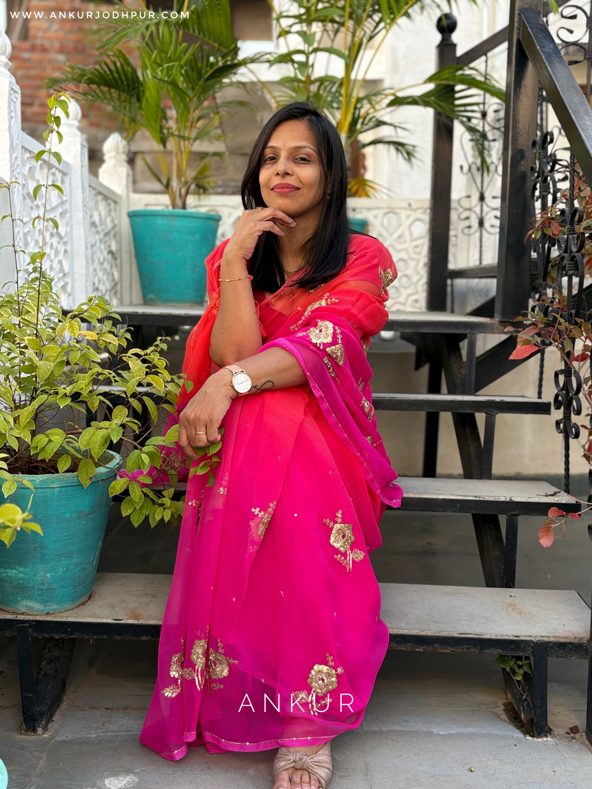 Narangi to Gulabi Rani Shaded Yamini 2.0
