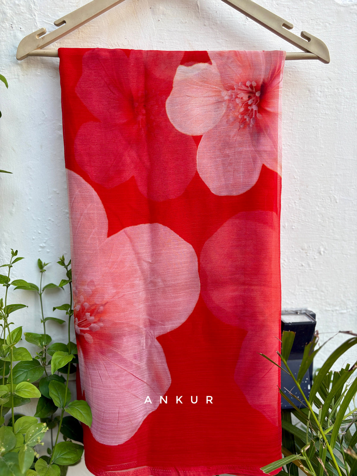 Ruby Circles Vintage Isha Chiffon