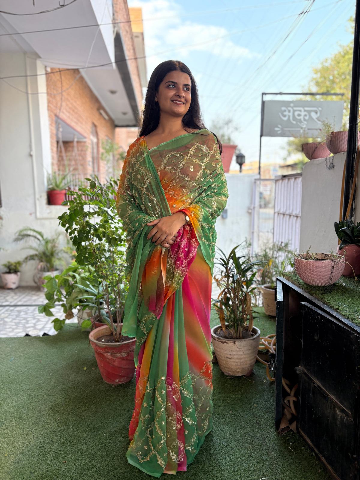 Green tone multi Shade Yamini