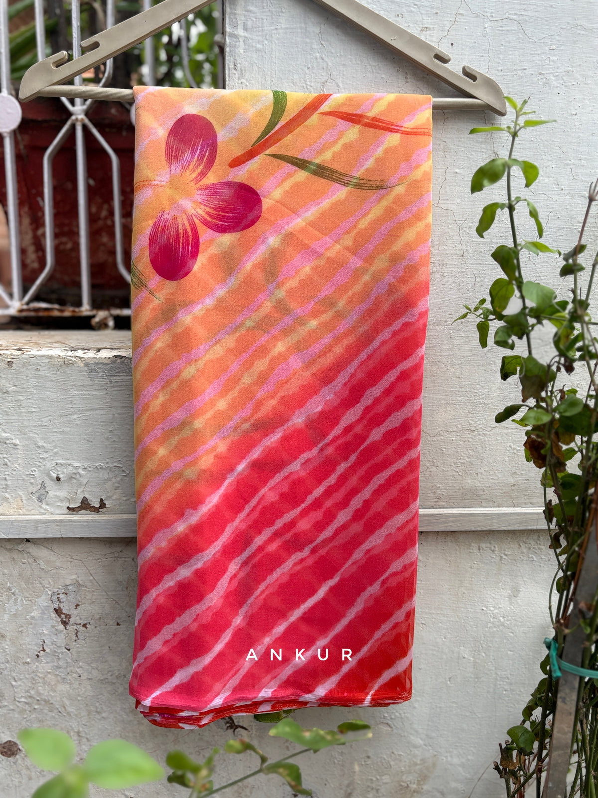 Myra Lehriya with Flower print
