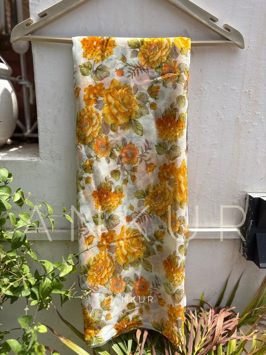 Cottage Yellow Flower Print
