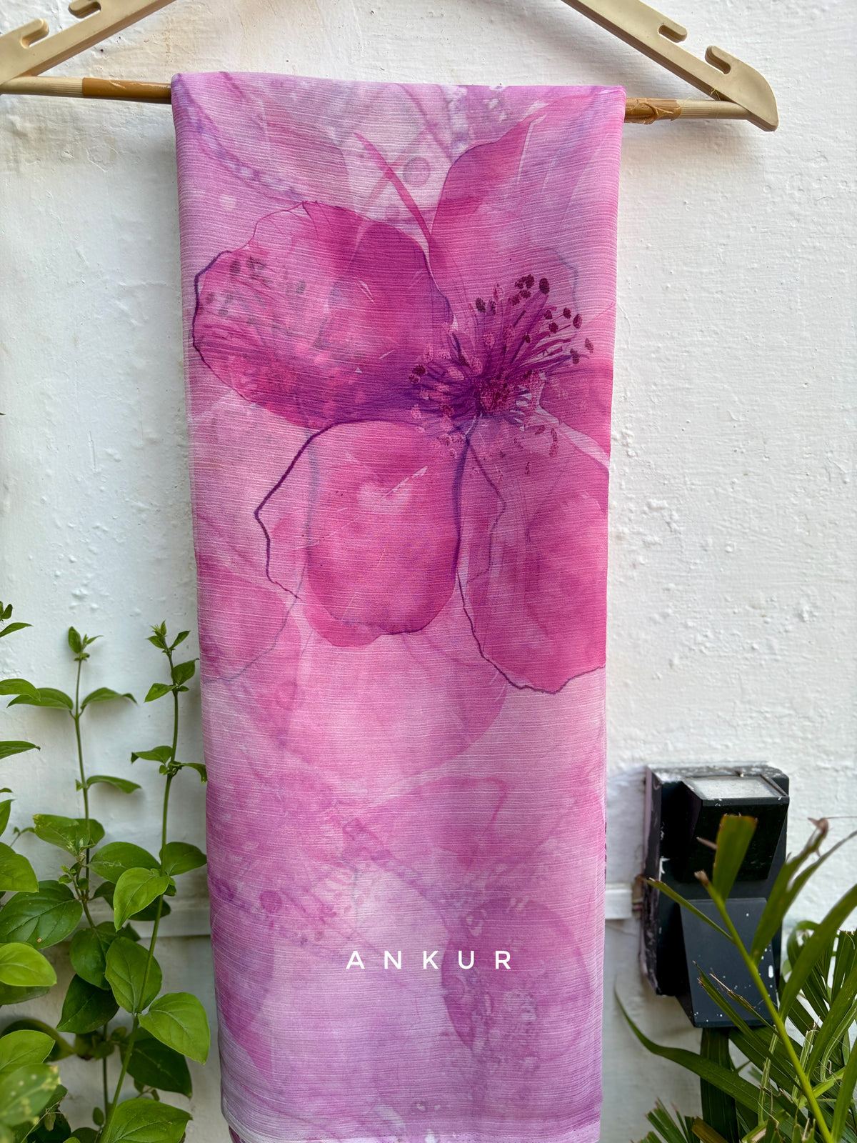 Orchid Glow Vintage Isha Chiffon