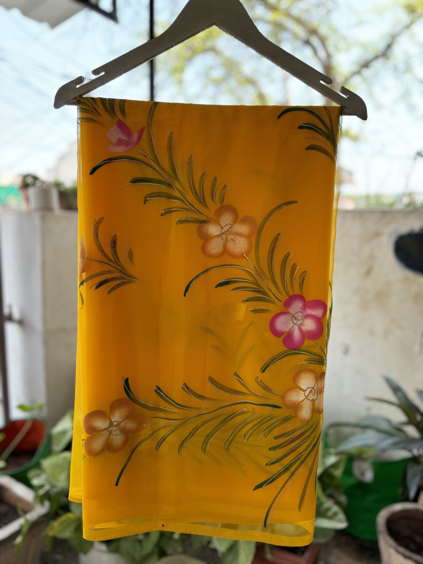 Yellow Brush Paint