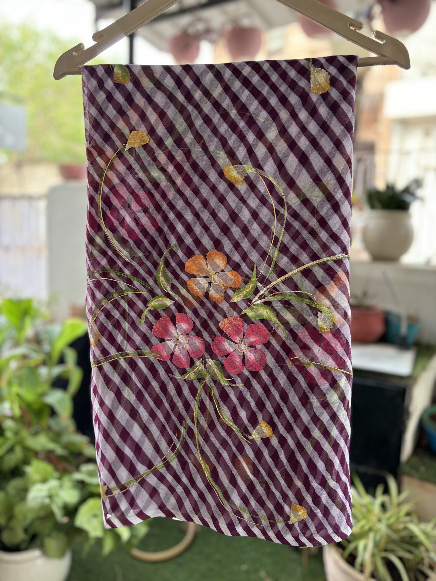 Wine Ragini brush paint Lehriya