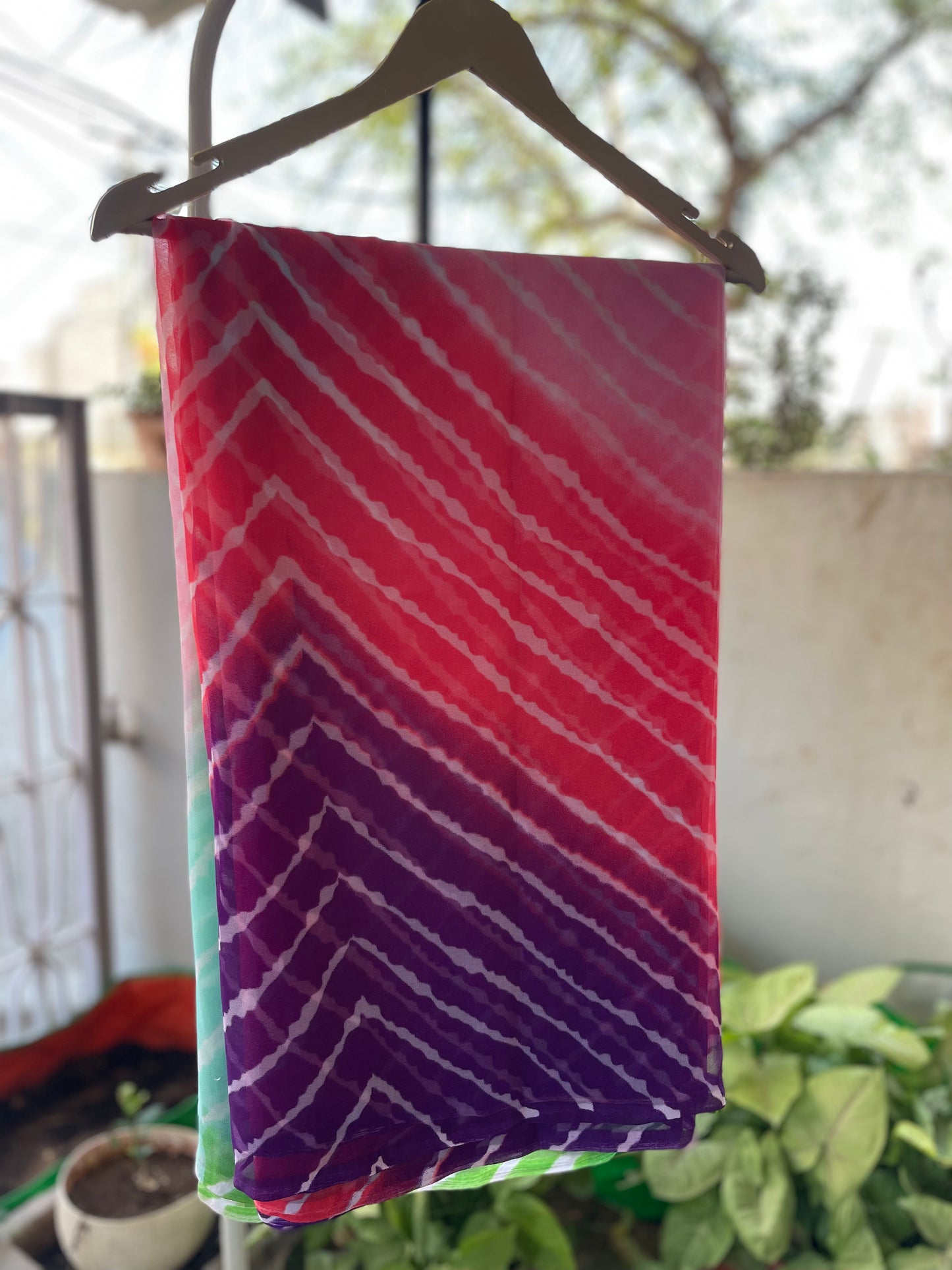 Four Colour Green to wine Lehriya