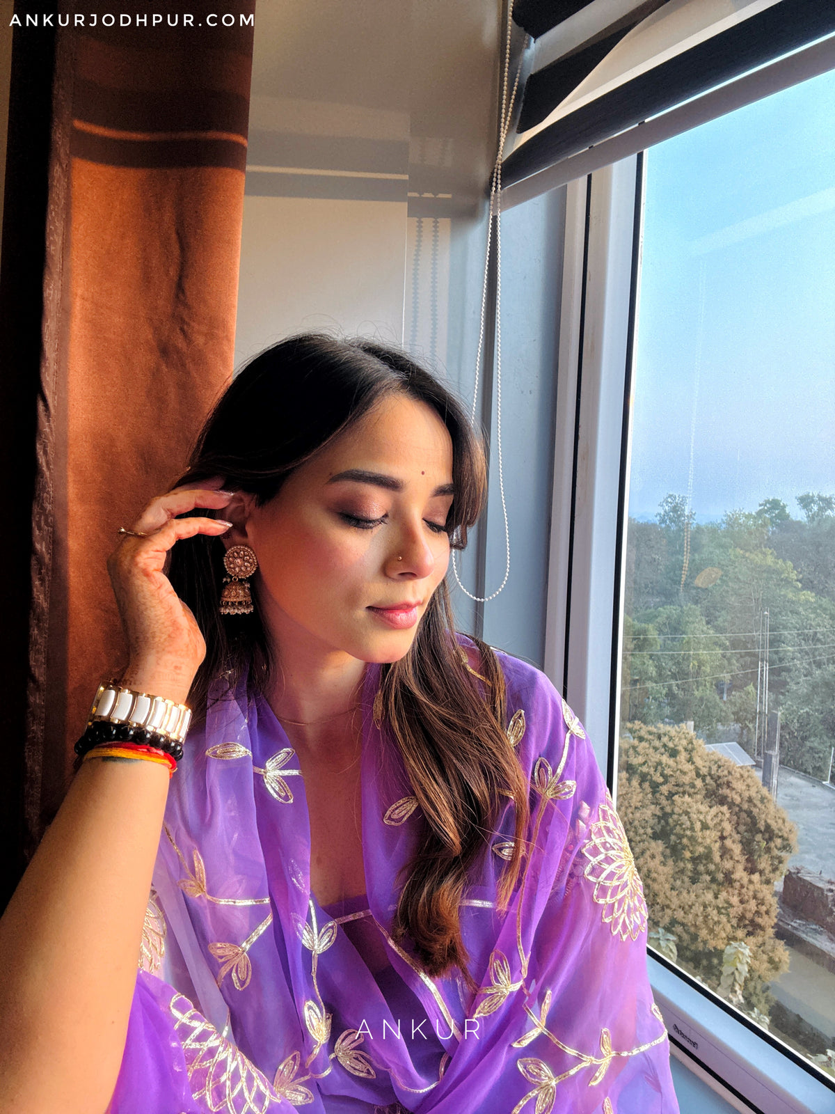 Rajkumari Violet in Jaal work Anvi