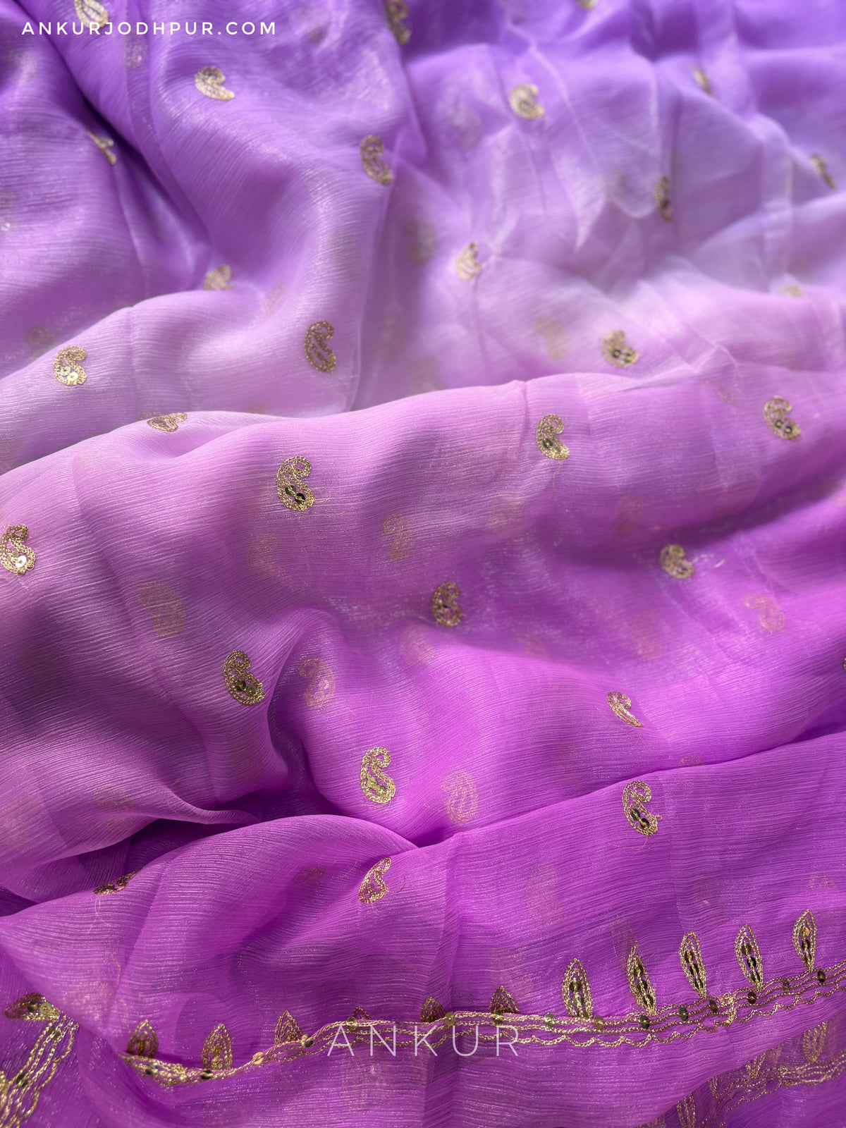 Lavender Shaded Yamini Limited Edition ( with blouse )