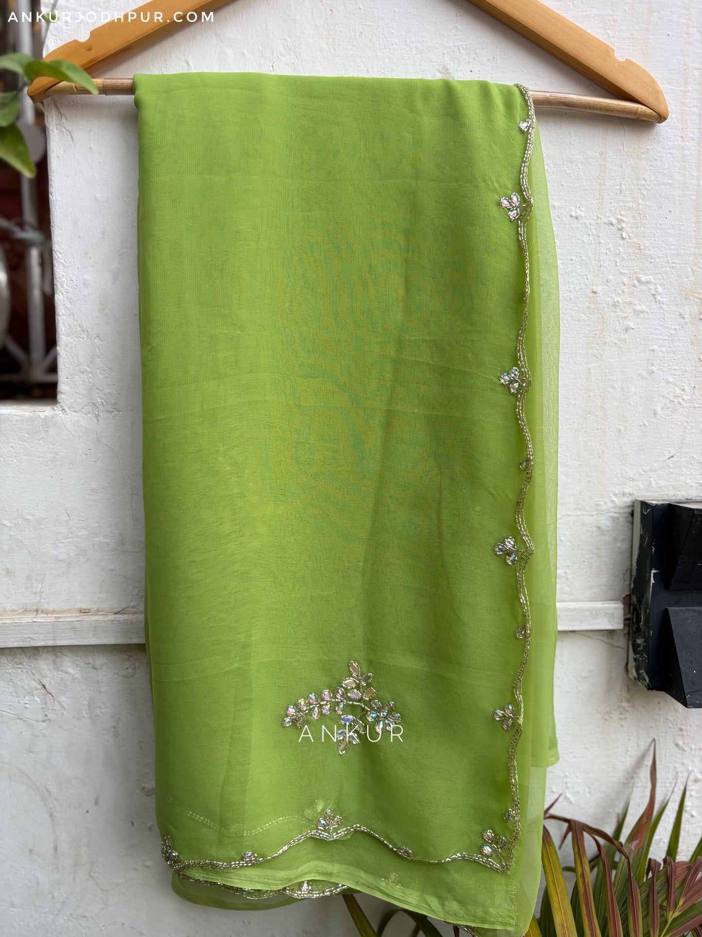 Soft Green choti buti Cut-dana Suhani 2.0