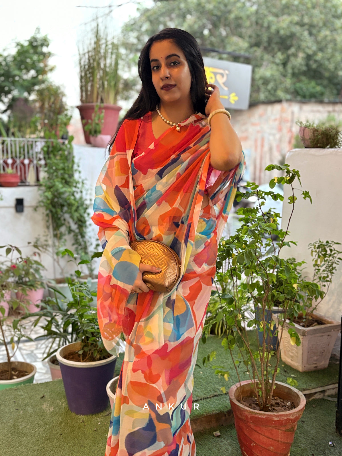 Mosaic Dreams Vintage Isha Chiffon