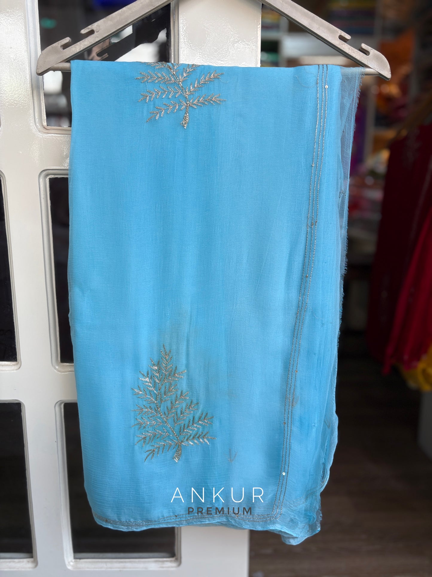 Neelambari Leaf Pure Chiffon PremSundari