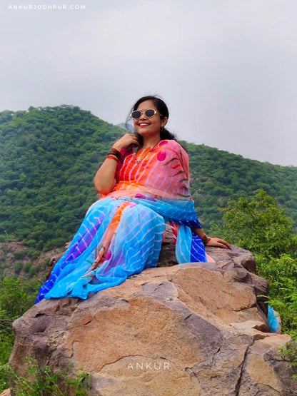 Saanvi Lehriya with Flower print