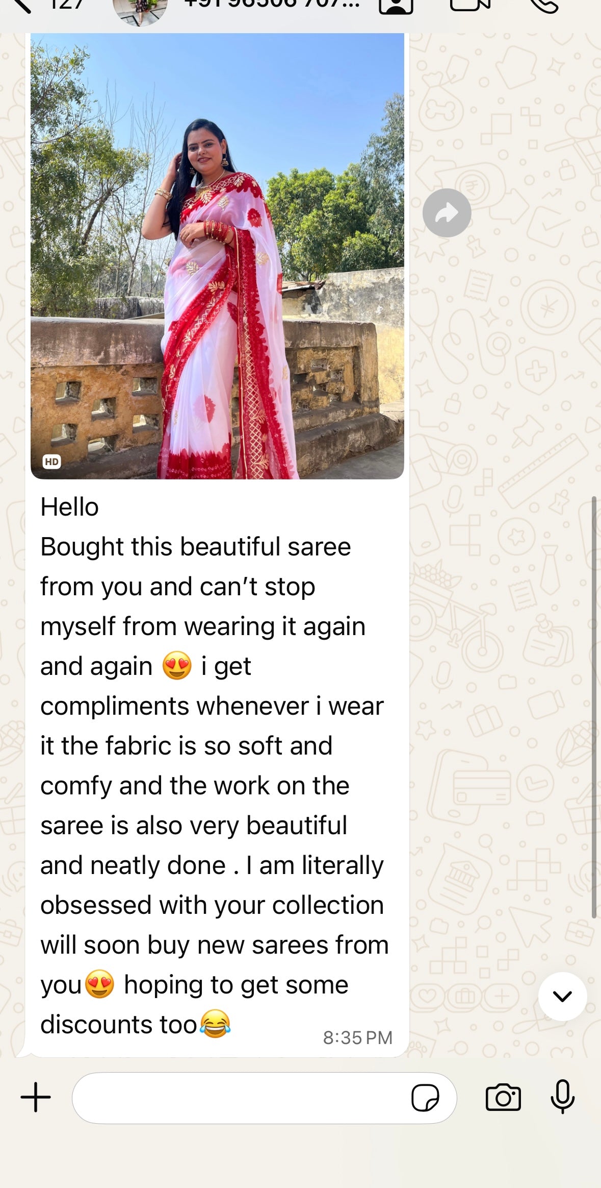 Faganiya Saree with Gotta patti border