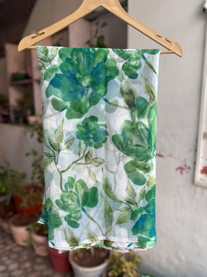 Northen Green Forest Flower Print