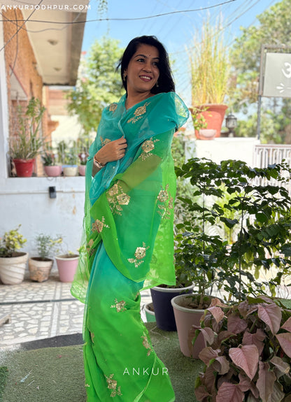 Emerald Green Shaded Yamini 2.0
