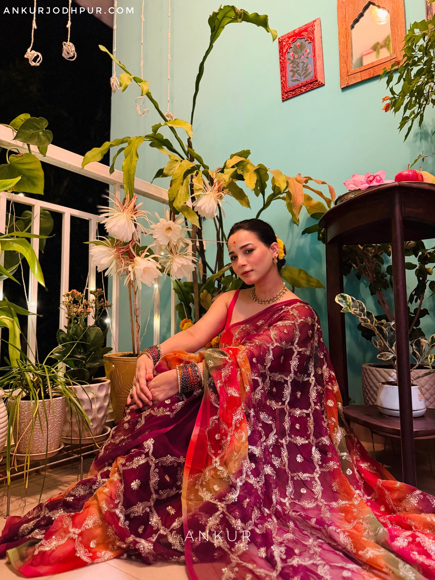 Wine tone multi Shade Yamini