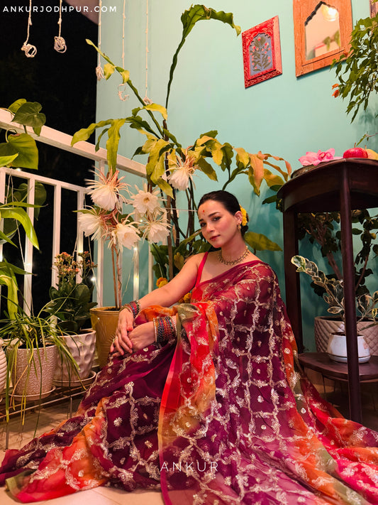 Wine tone multi Shade Yamini