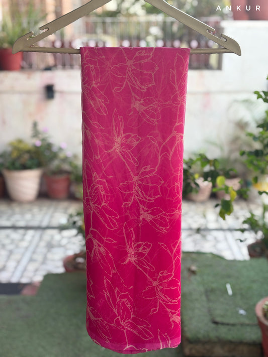 Flamingo Pink Double Shaded Rajwadi