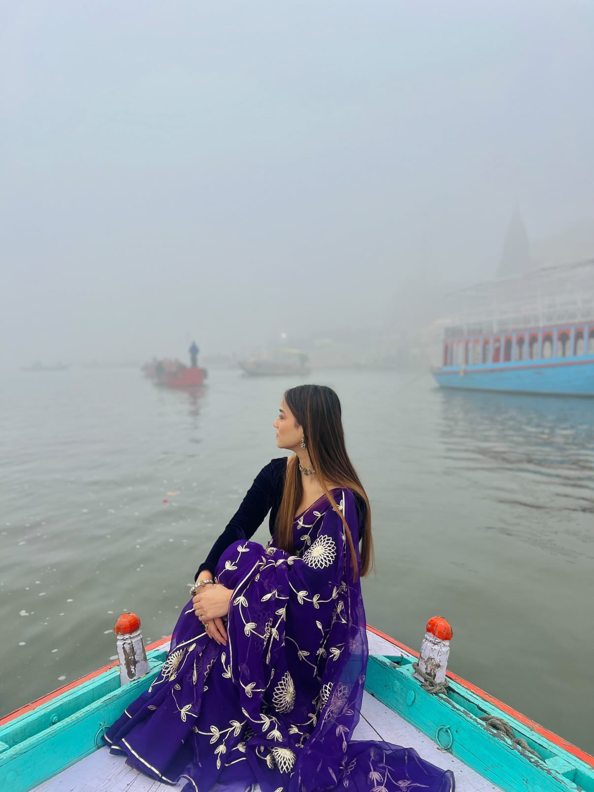 Purple in Jaal work Anvi