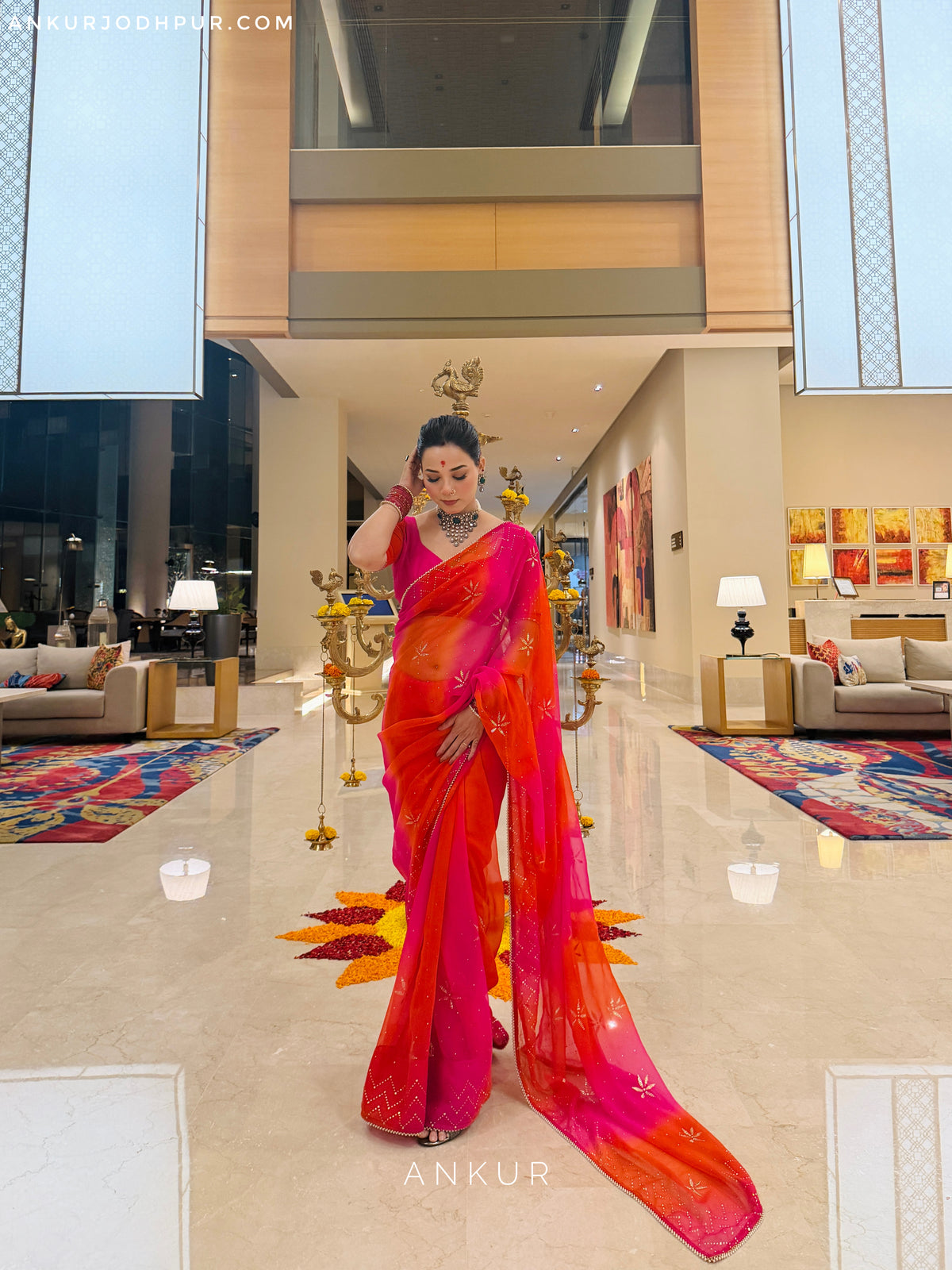 Rani Saheba Tipki 2.0 ( with blouse )