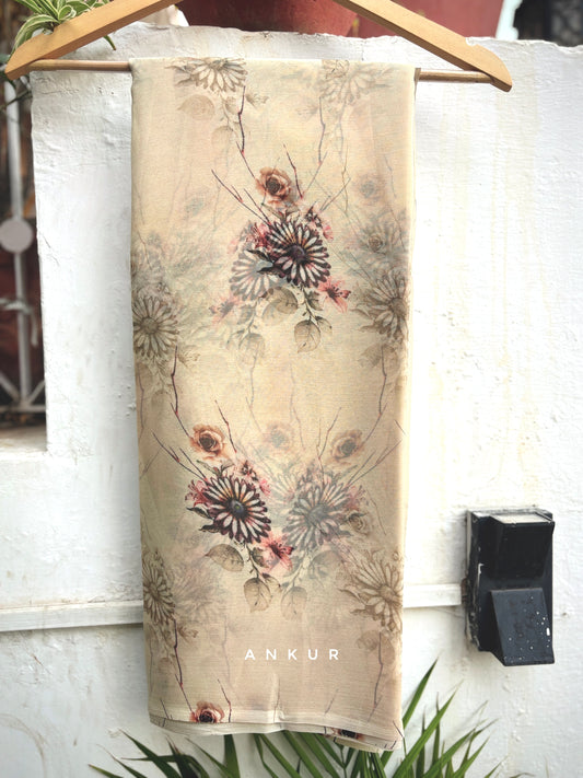 Dusky Flower Vintage Isha Chiffon