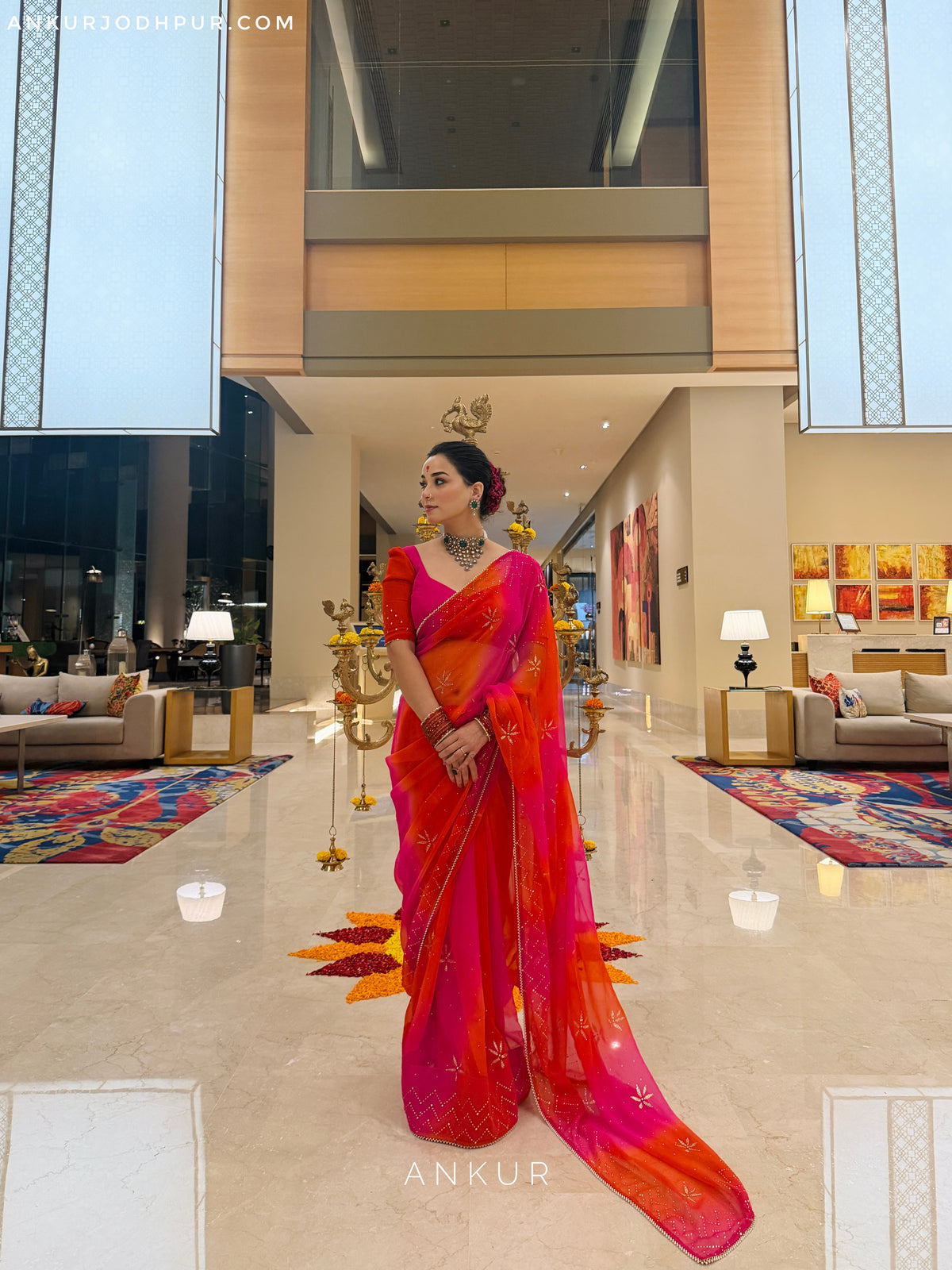 Rani Saheba Tipki 2.0 ( with blouse )