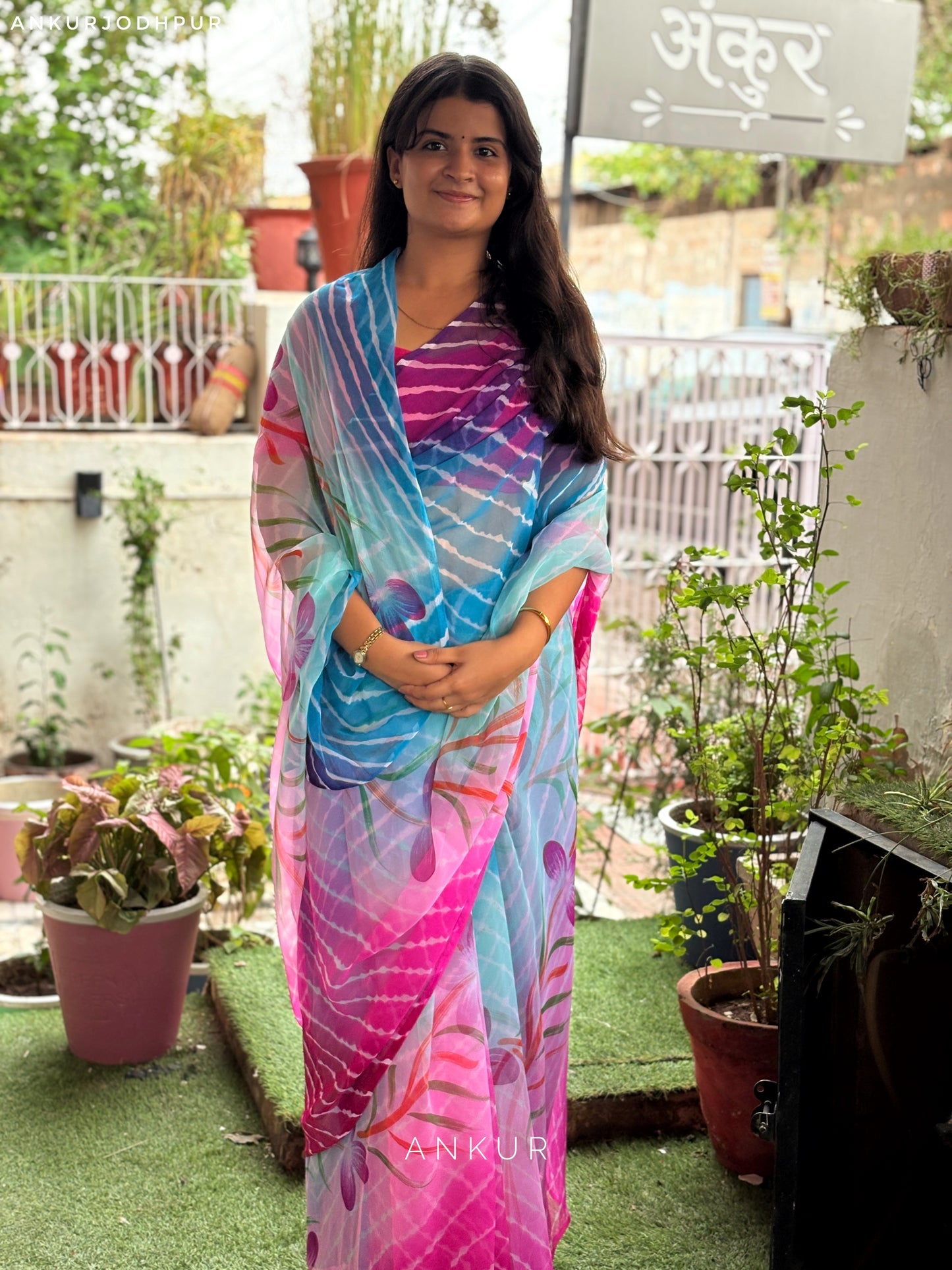 Ishita Lehriya with Flower print