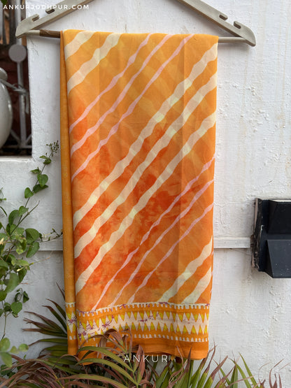 Kesariya Leher Latika 2.0 Saree