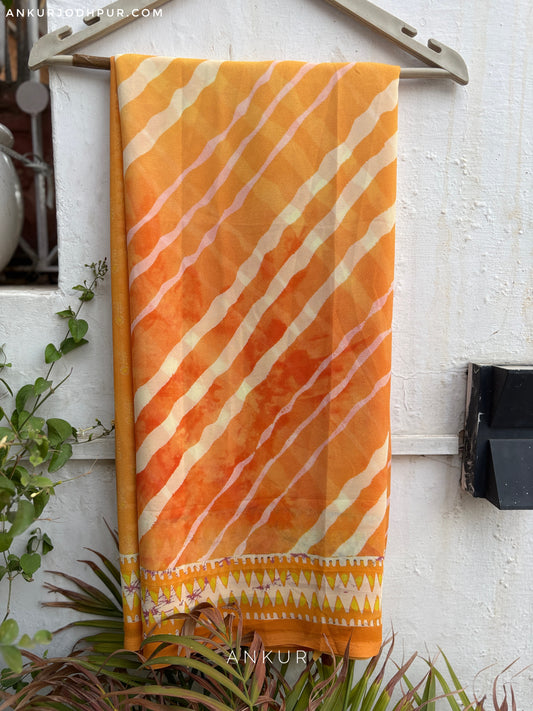 Kesariya Leher Latika 2.0 Saree