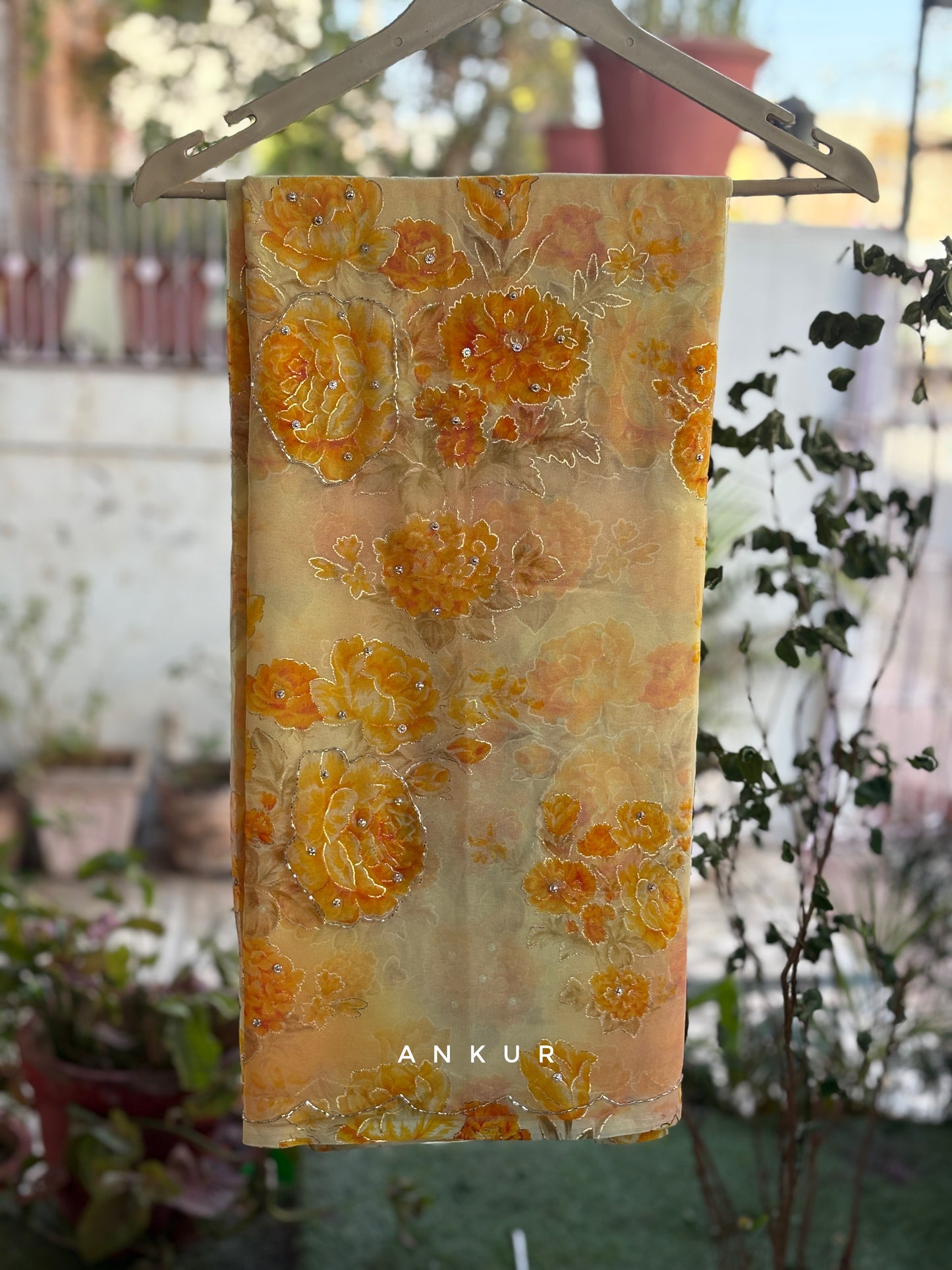Beige Yellow Ziya Foil