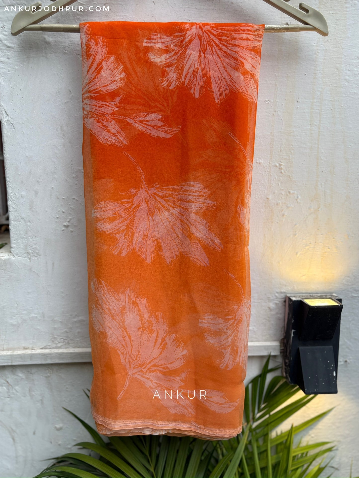 Leaf Orange Double Shaded Rajwadi