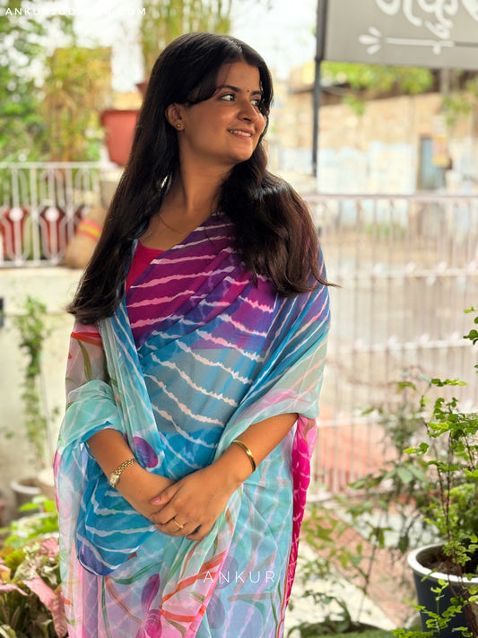 Ishita Lehriya with Flower print