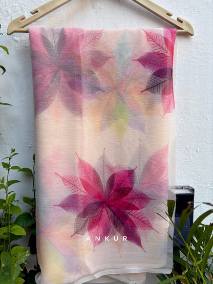 Starburst Pink Vintage Isha Chiffon