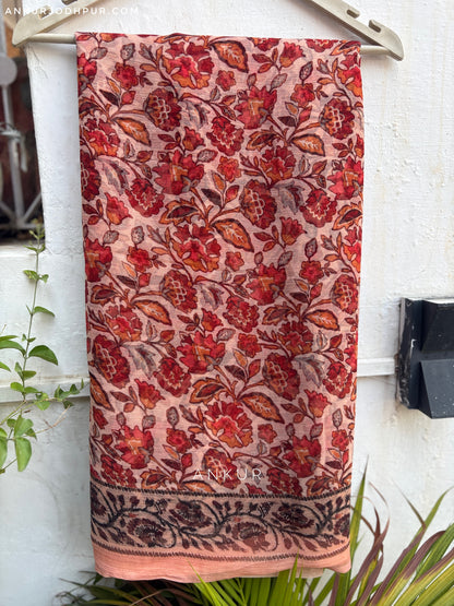 Flowery Cotton Design Eleven Vintage Isha Chiffon