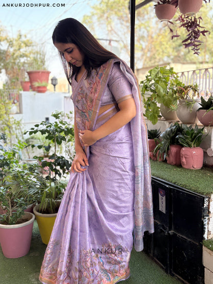 Heaven Blue Madhuri Silk