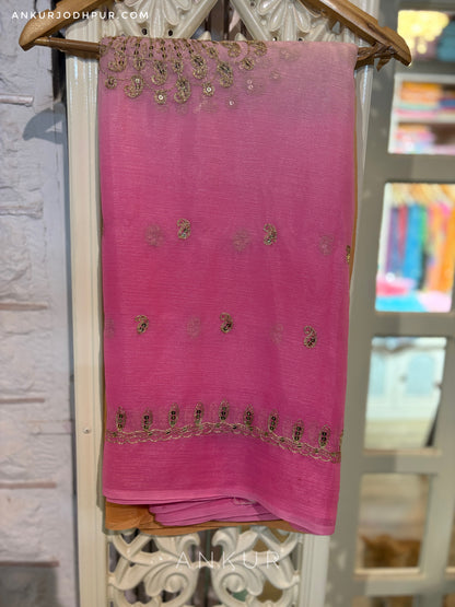 Pink Rust Shaded Yamini Limited Edition ( with blouse )