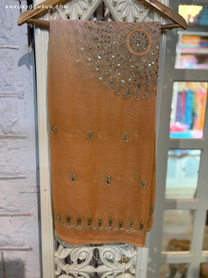 Pink Rust Shaded Yamini Limited Edition ( with blouse )