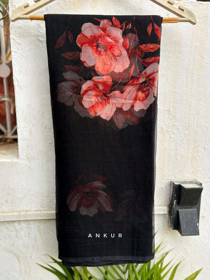 Faded Black Vintage Isha Chiffon