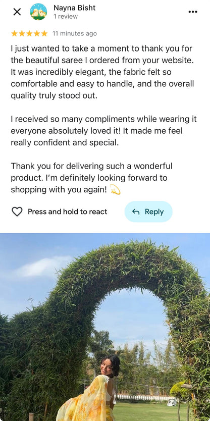 Beige Yellow Ziya Foil