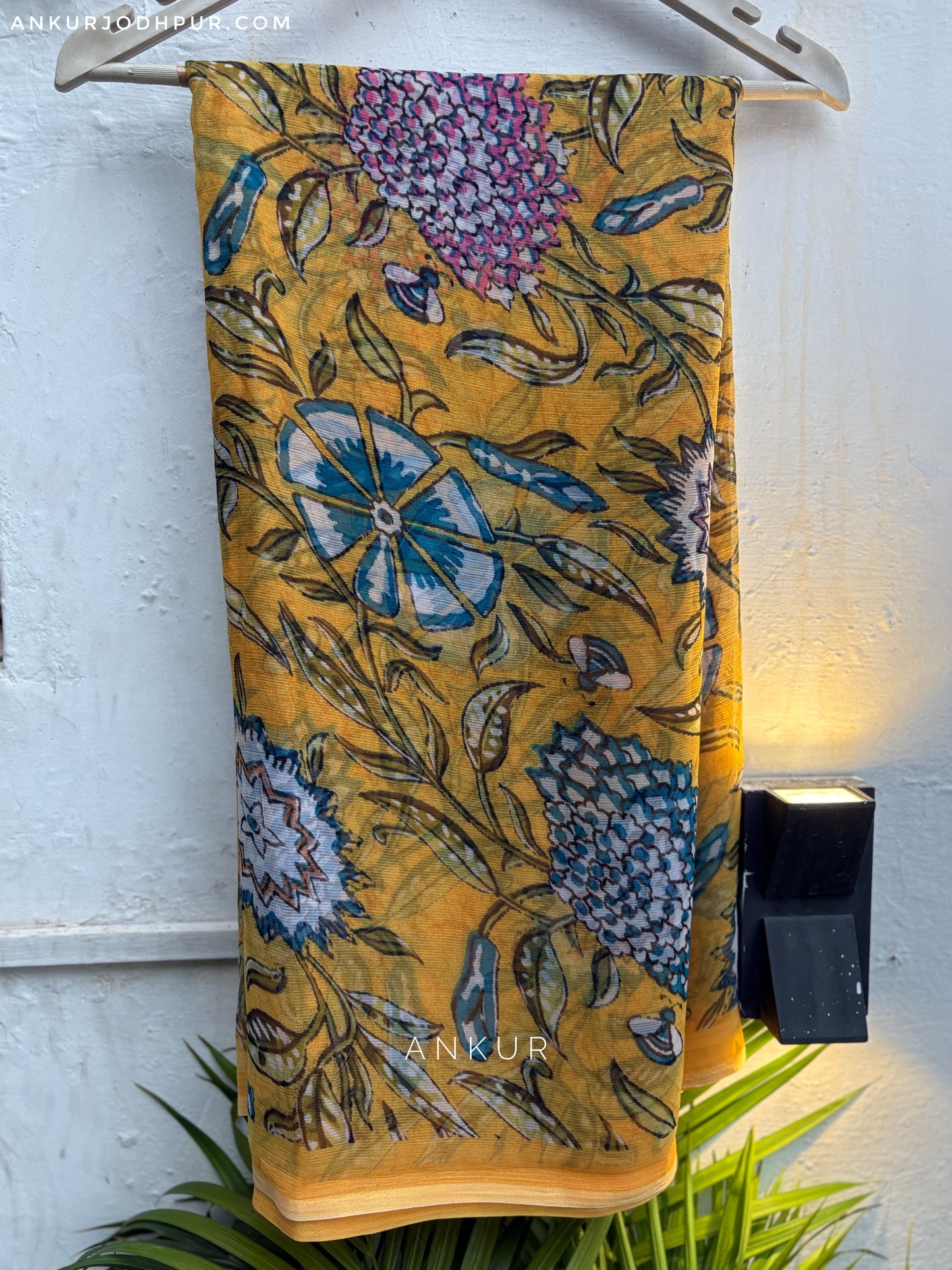 Flowery Cotton Design eight Vintage Isha Chiffon