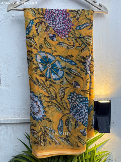 Flowery Cotton Design eight Vintage Isha Chiffon