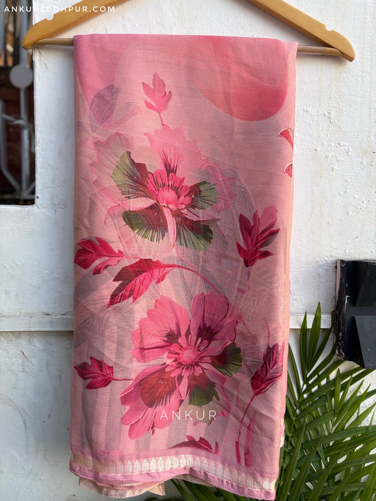 Rustic Rose Melody Vintage Isha Premium Chiffon