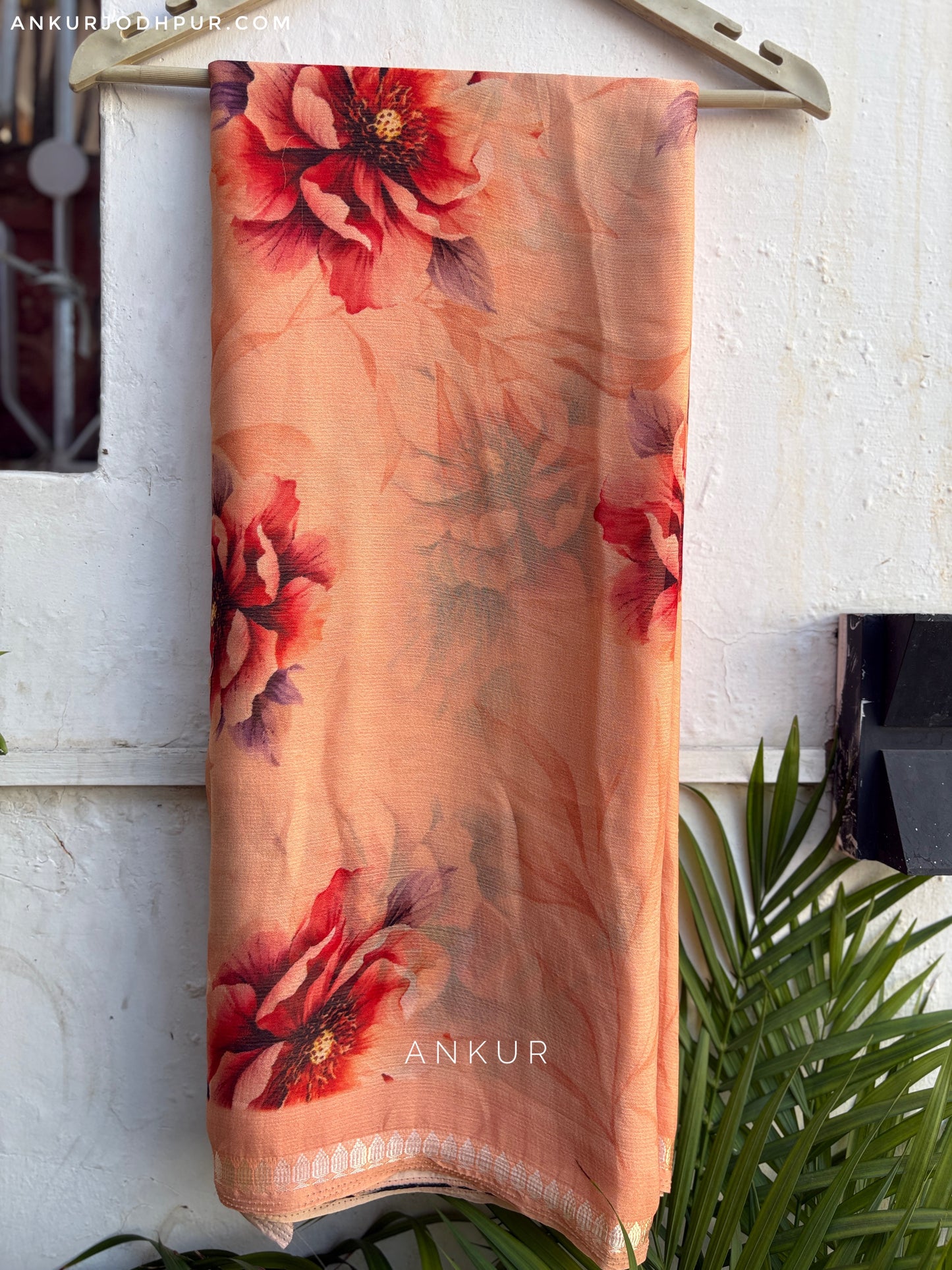Pastel Petunia Dream Vintage Isha Premium Chiffon