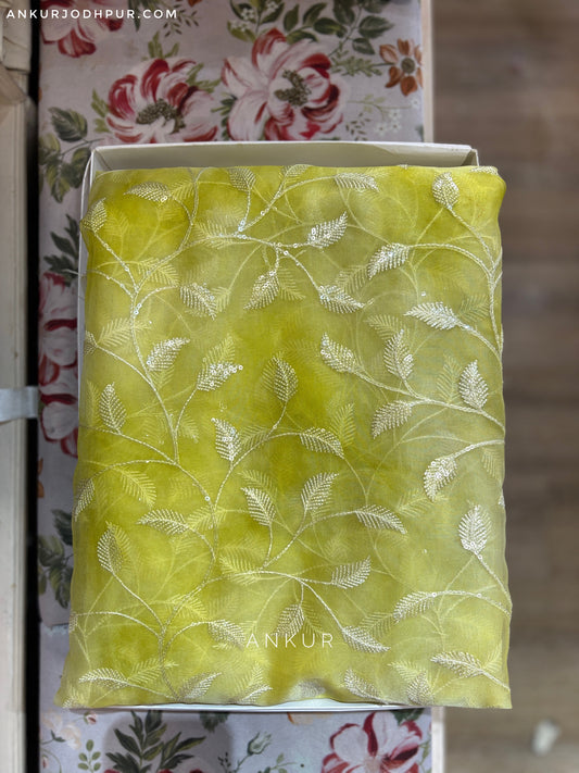 Leafy Green Shaded | Organza
