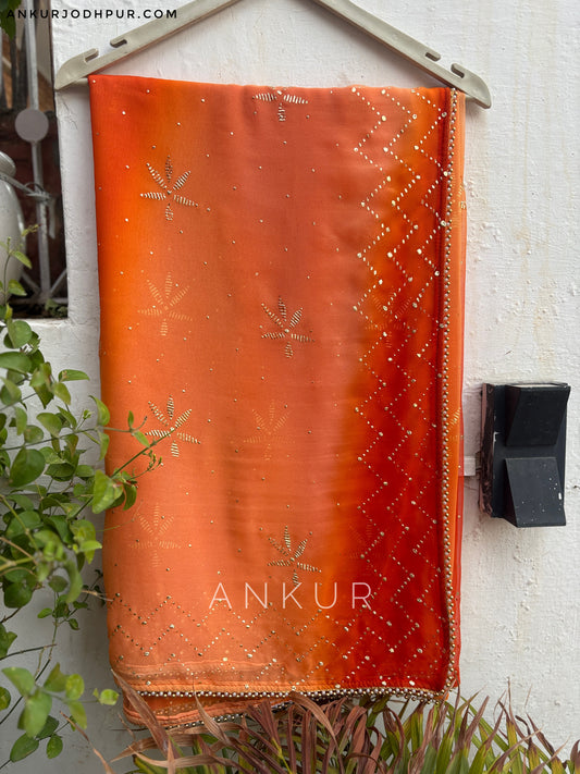 Rust Orange Tipki 2.0 ( with blouse )