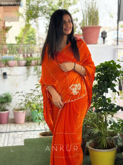 Aarohi Rust Orange Dark Magenta Noor
