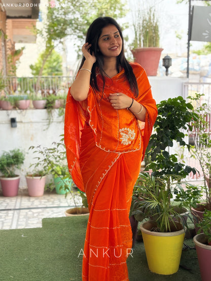 Aarohi Rust Orange Dark Magenta Noor